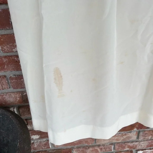 Vintage off white and green dress size medium - Picture 5 of 5